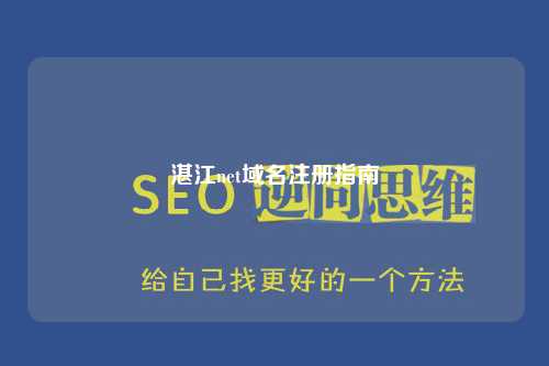 湛江net域名注册指南